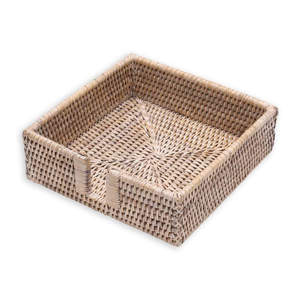 Caspari rattan luncheon napkin holder