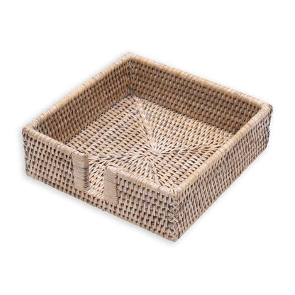 Caspari rattan luncheon napkin holder