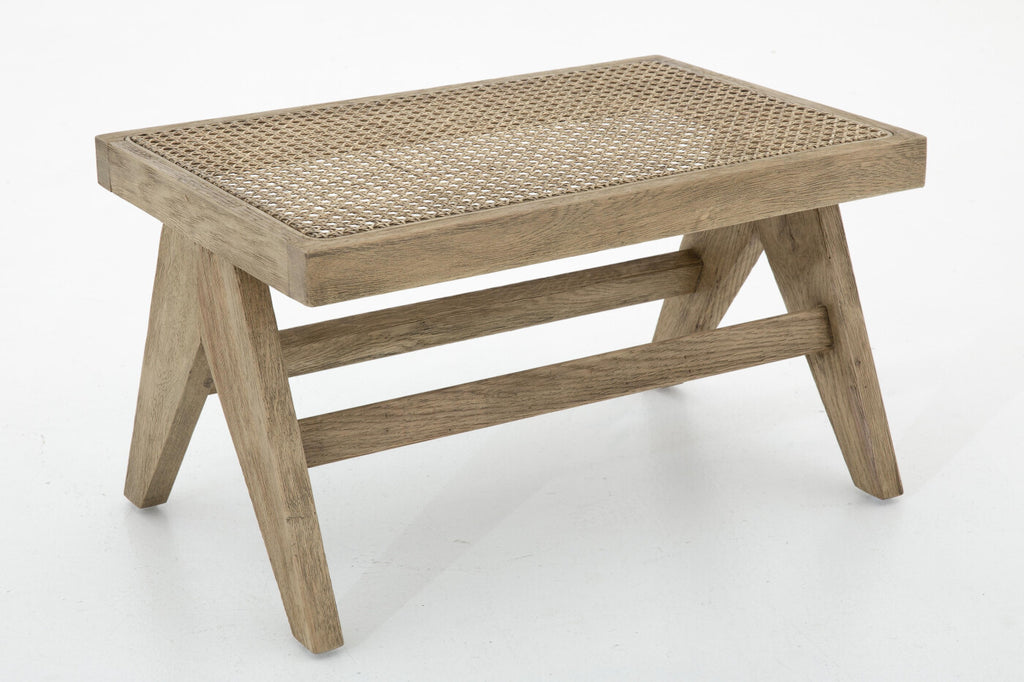 Bruno Oak And Reed Bench