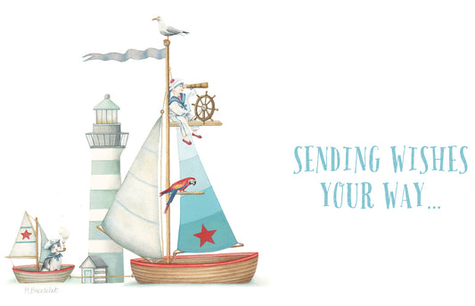 Wishing Well Alphabet Greeting Card