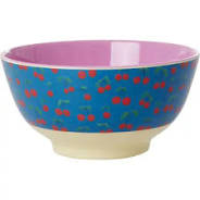Rice Melamine Bowl with Cherry Love Print