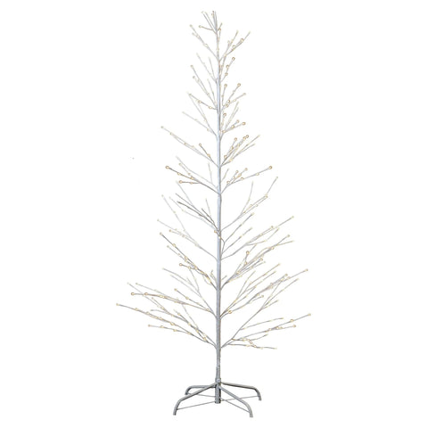 Isaac White Christmas LED Tree 2.1m