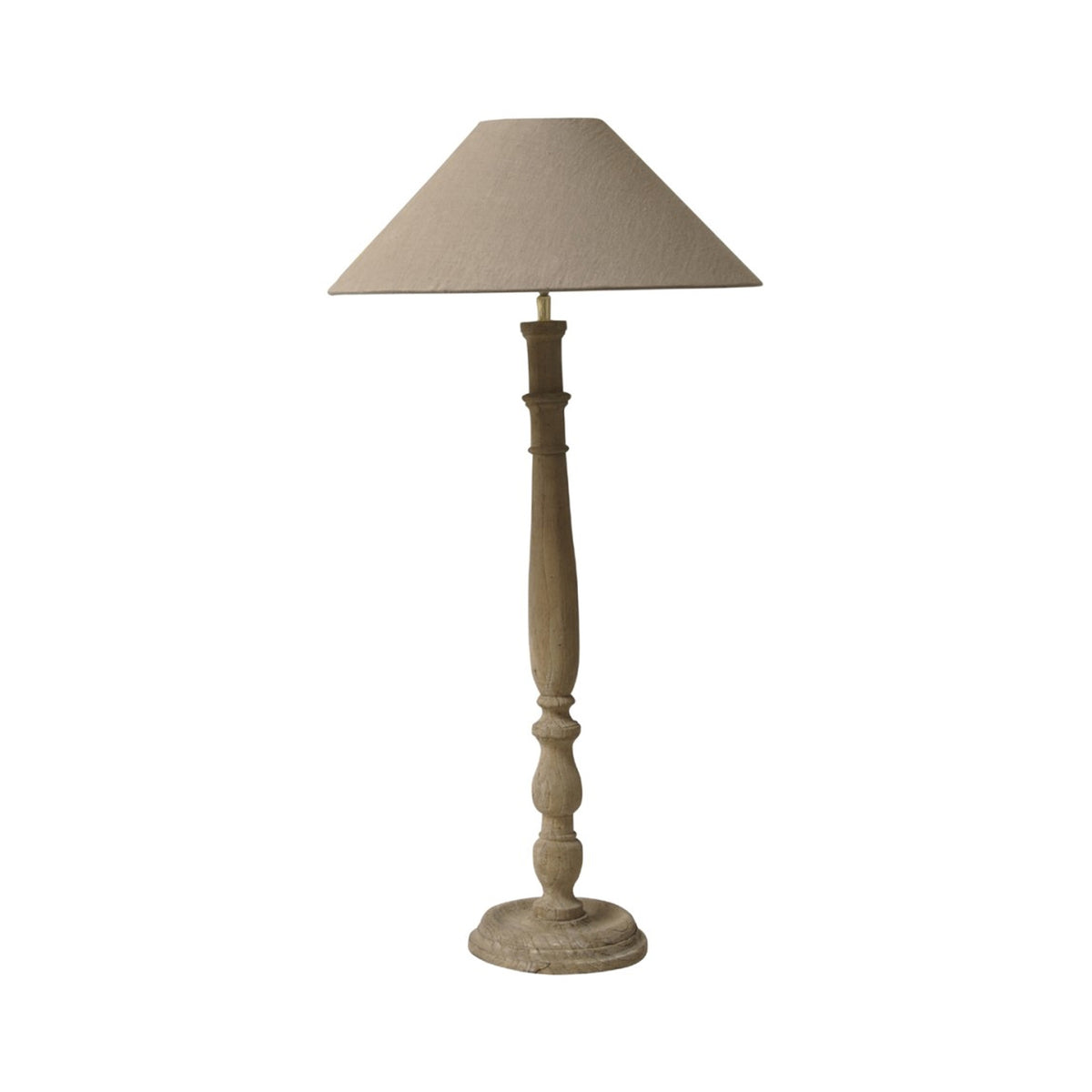 Flamant Jack table lamp base in natural recycled wood