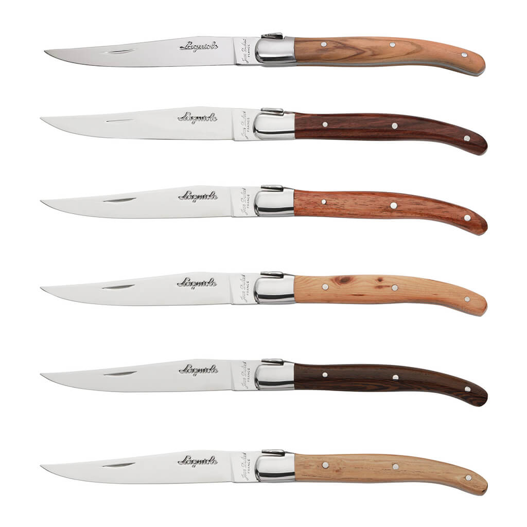 Laguiole Jean Dubost Steak Knives Closed Box 2.5mm Sharpened  (Set of 6), view 8