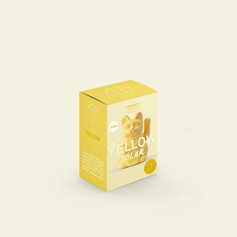 Donkey Lucky Cat Solar Yellow