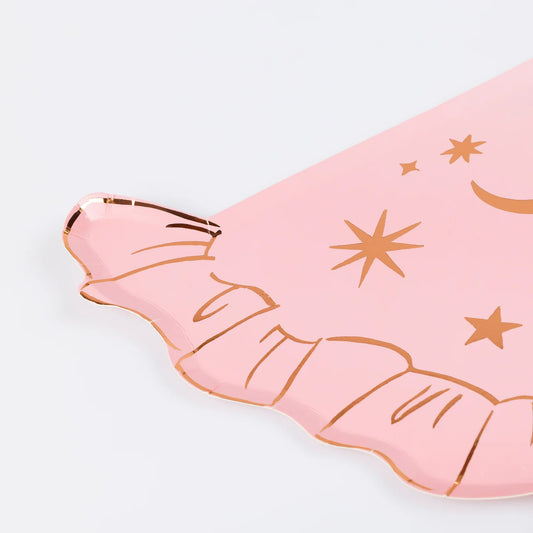 Meri Meri Pink Witch Hat Plates