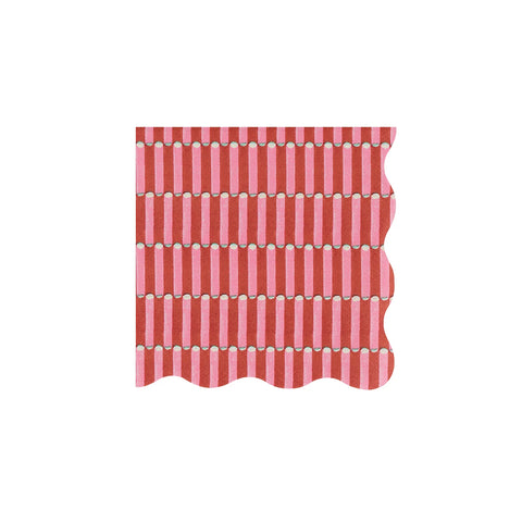 Meri Meri x Molly Mahon Red & Green Small Napkins (x 16)