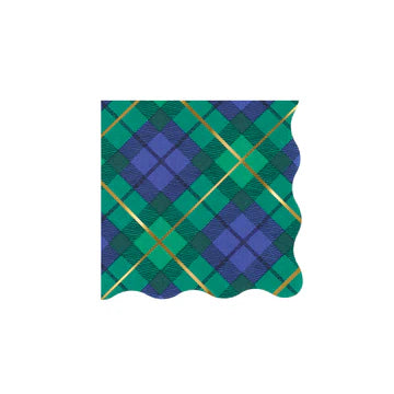 Meri Meri Plaid Mix Small Napkins (x 16)