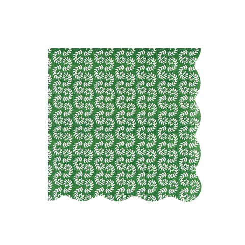 Meri Meri x Molly Mahon Red & Green Large Napkins (x 16)