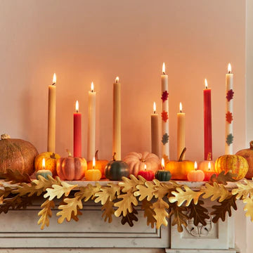 Meri Meri Mini Rainbow Pumpkin Candles (x 6)