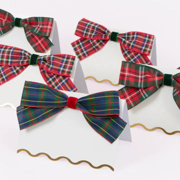 Meri Meri Plaid Place Cards (x 6)