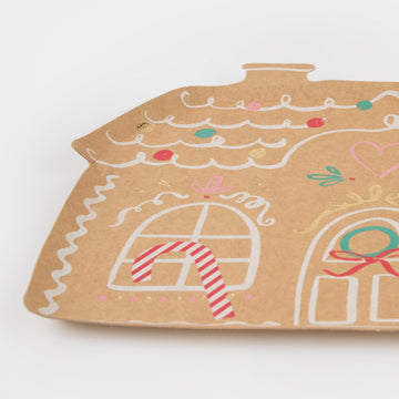 Meri Meri Gingerbread House Plates (x 8)