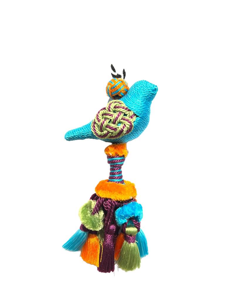 Mini Bird and Pompom Tassel