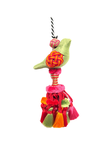 Mini Bird and Pompom Tassel