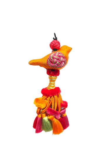 Mini Bird and Pompom Tassel