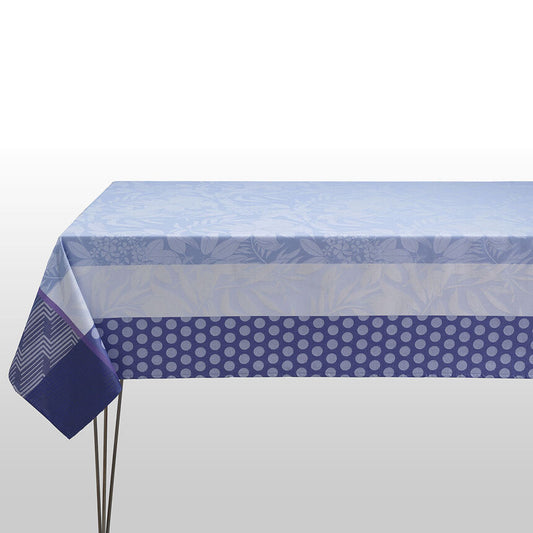 Le Jacquard Francais Nature Urbaine Blue Cotton Tablecloth