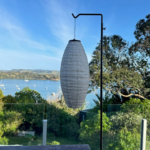 Lumiz Folia Light Taupe Long Oval LED Solar Lantern