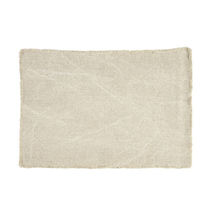 Pacific Table Placemat – fringed linen placemat