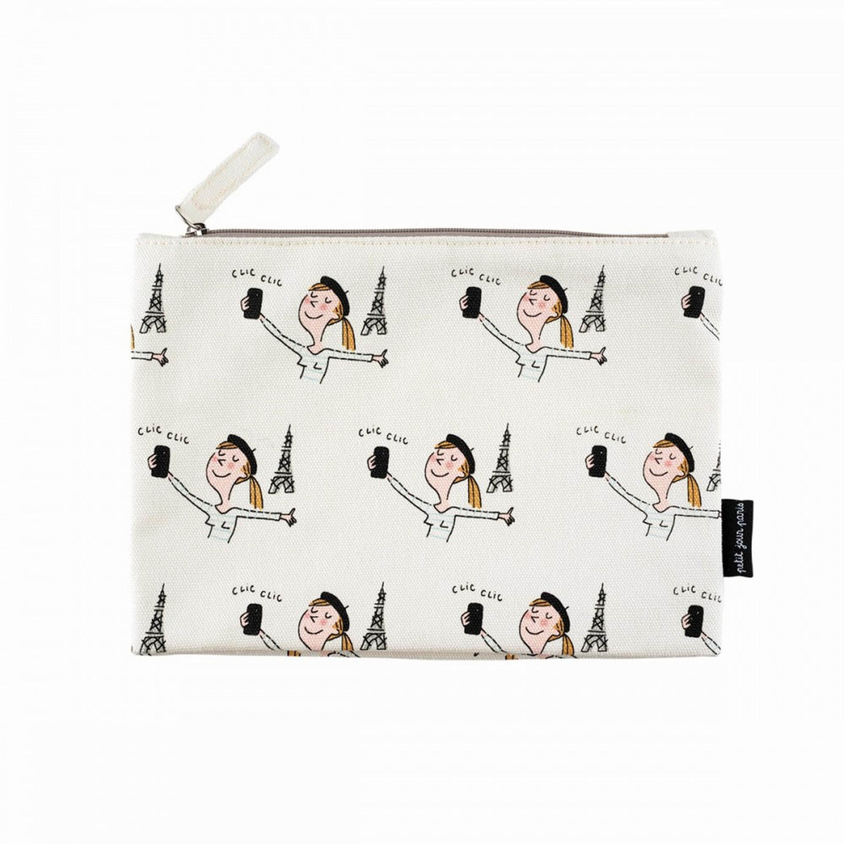 Petit Jour Cotton Pouch "Selfie"