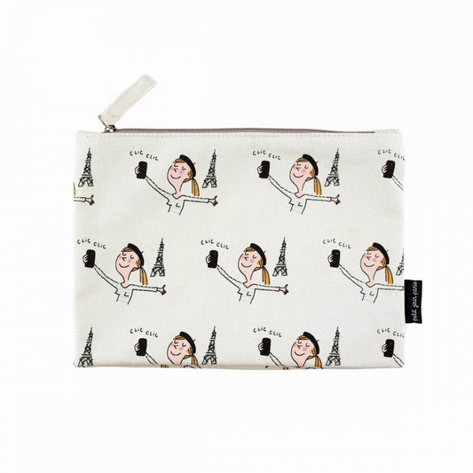 Petit Jour Cotton Pouch "Selfie"