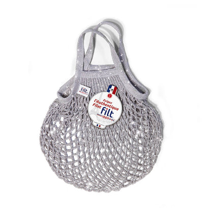 Filt 301 Net Small Shopper Tote Bag in knitted cotton mesh – view 6