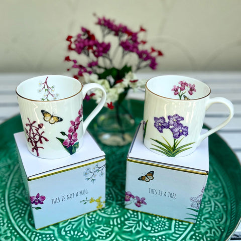 ShiokFarm Orchid Mugs
