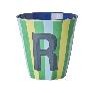 Rice Melamine Cup 250ml - Boy Stripes Alphabet