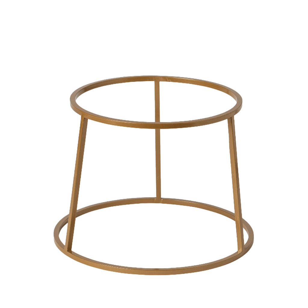 Boutique Round Gold High Plate Riser 24cm
