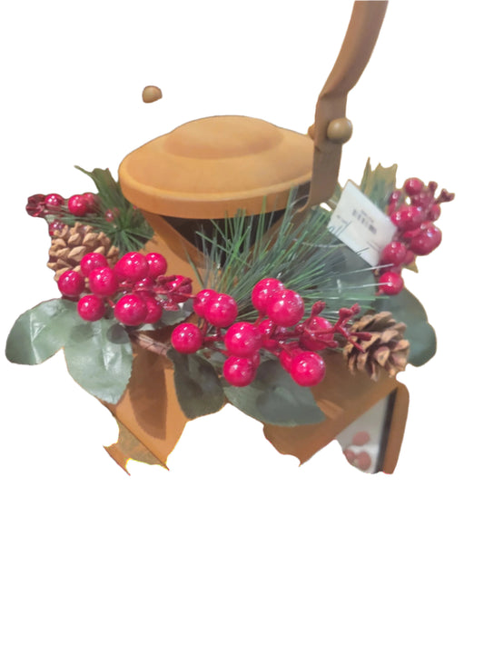 Christmas gift ornaments, picks and berry sprays