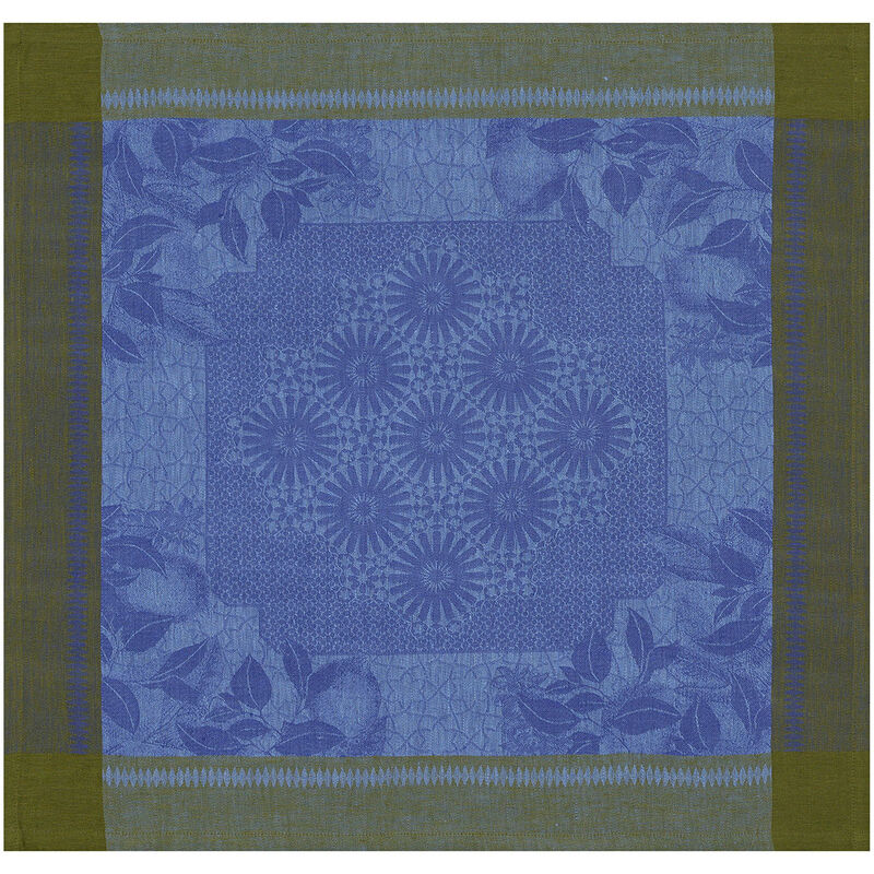 Le Jacquard Francais Jardin d'Orient in Majorelle Blue table linens
