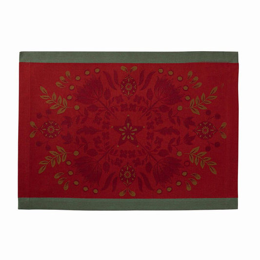 Le Jacquard Francais Feerie Red Placemat - 50x36cm
