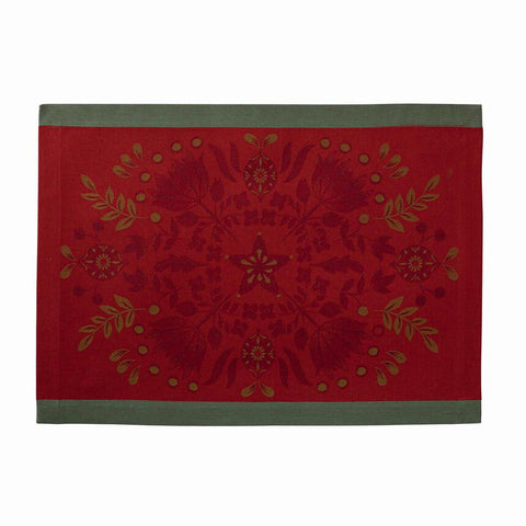 Le Jacquard Francais Feerie Red Placemat - 50x36cm
