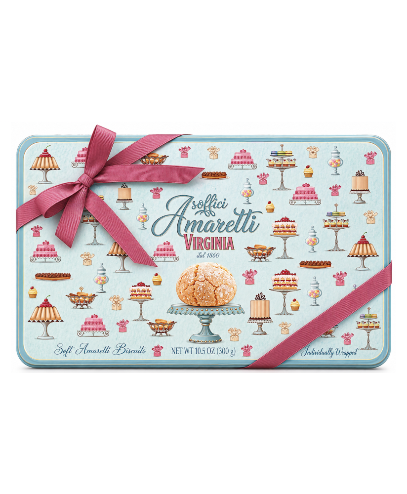 Virginia Soft Amaretti Alzatine Tin Box 300g