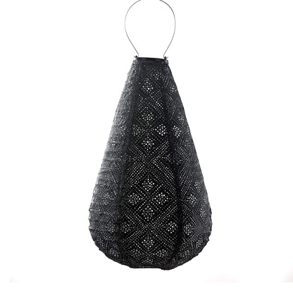 Lumiz Topaze Dark Grey drop LED solar lantern in Tyvek