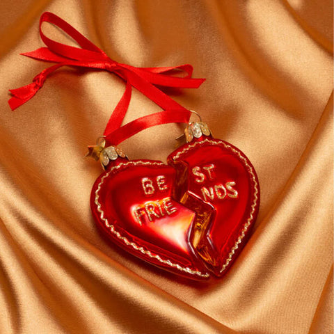 Vondels Set of Best Friends Heart Ornaments – 8.5 cm