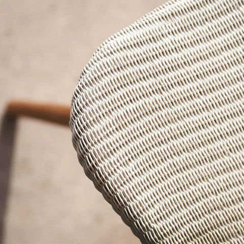 Lily Dining Chair in Teak - Pure White (Set of 2)