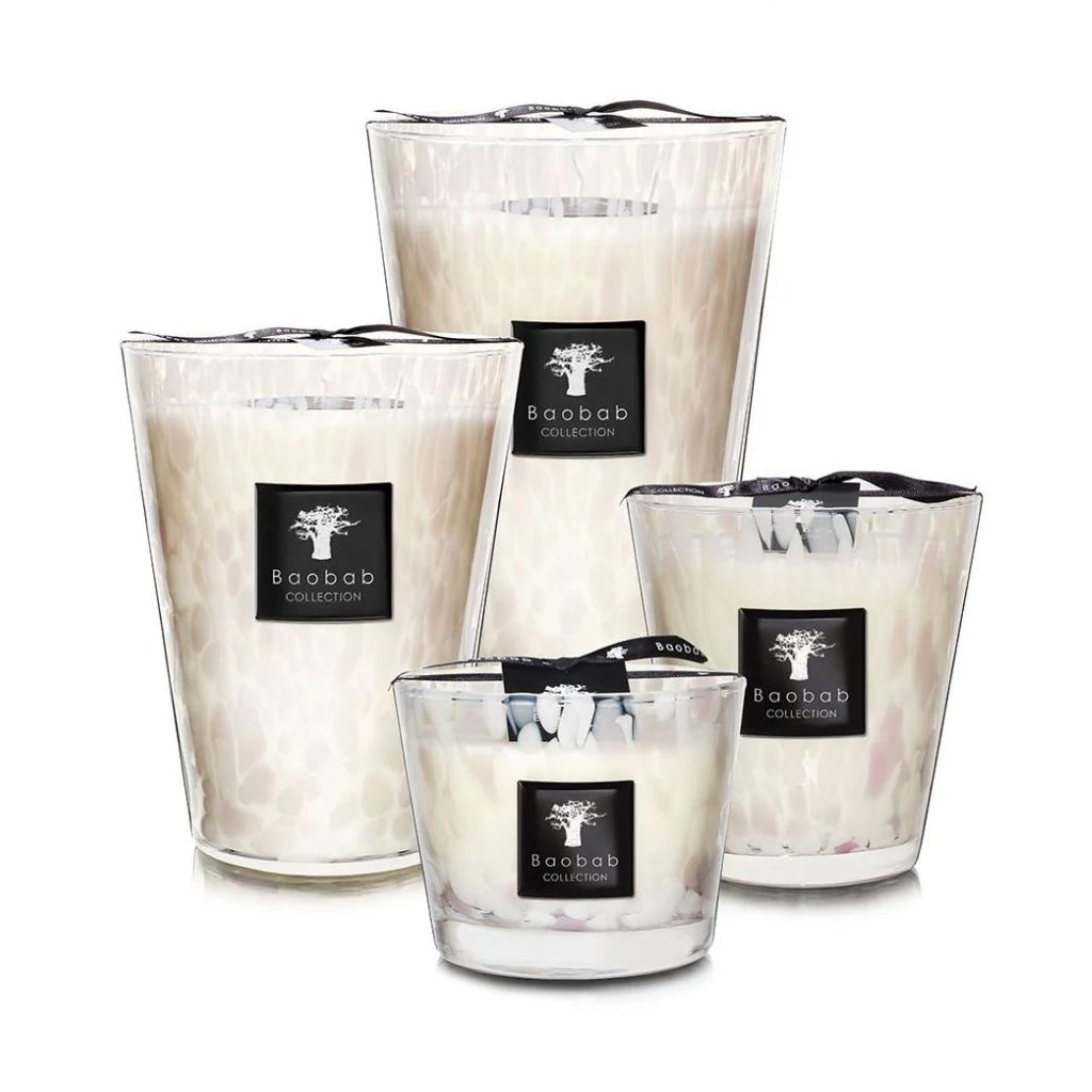 Baobab White Pearls Scented Candle (Floral)