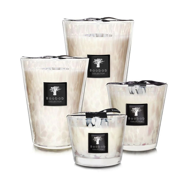 Baobab White Pearls Scented Candle (Floral)