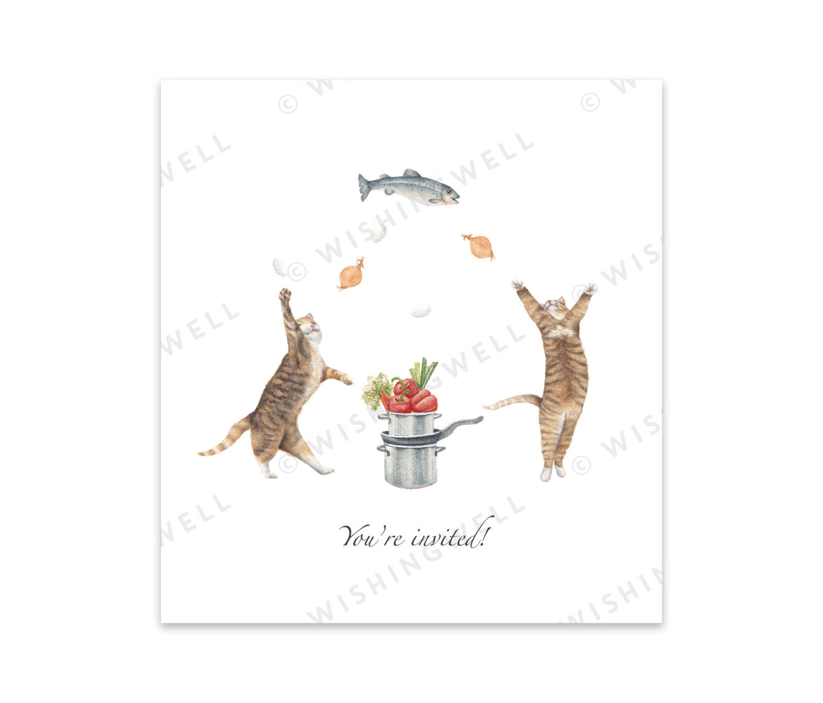 Wishing Well Greeting Card You're Invited