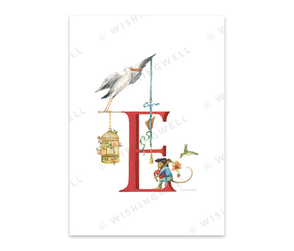 Wishing Well Alphabet Greeting Card, view 9