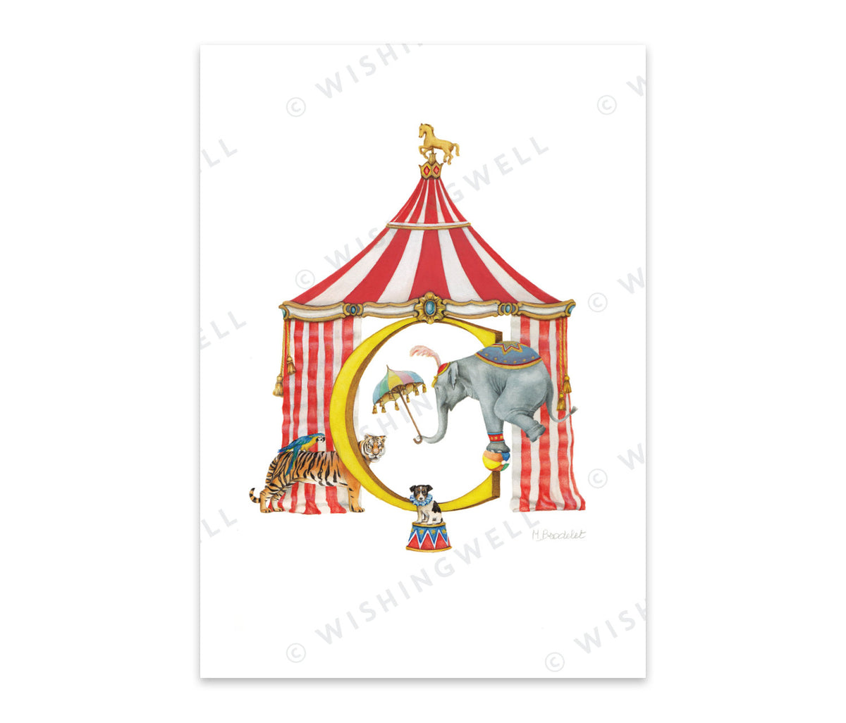 Wishing Well Alphabet Little Greeting Card, view 7