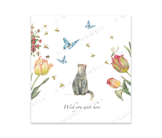 Wishing Well Greeting Card Wish You Were Here