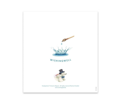 Wishing Well Greeting Card Congratulations Mr & Mrs Card, view 2