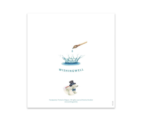 Wishing Well Greeting Card Congratulations Mr & Mrs Card