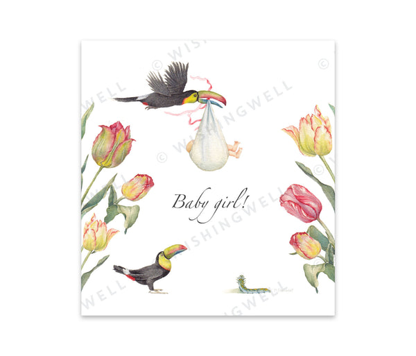 Wishingwell Greeting Card Baby Girl