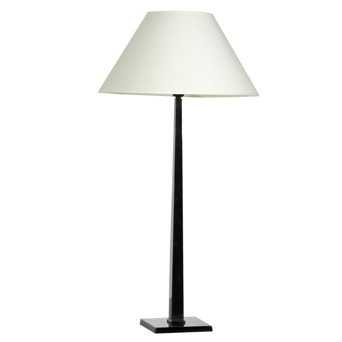 Flamant Gordes lamp base in black lacquered aluminium