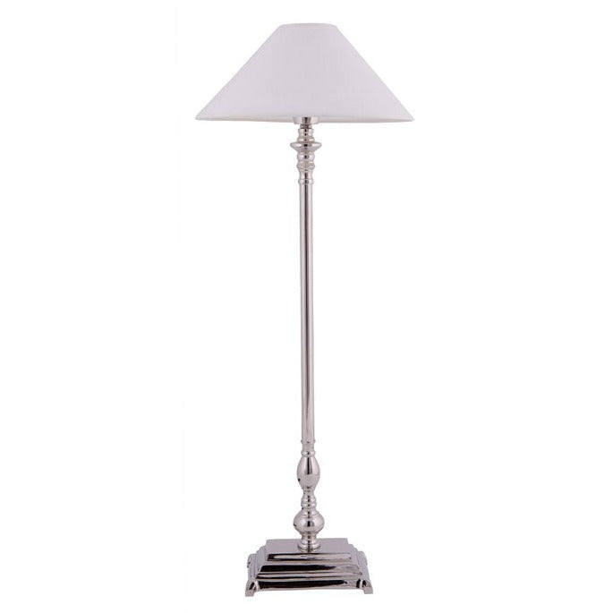 Flamant Vinci table lamp base with a nickel-plated finish