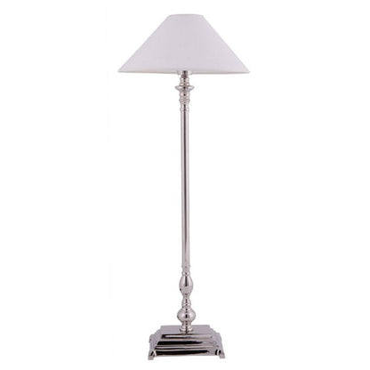 Flamant Vinci table lamp base with a nickel-plated finish