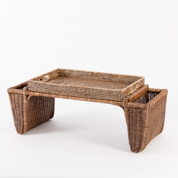 To Go Rattan Breakfast Bed Table