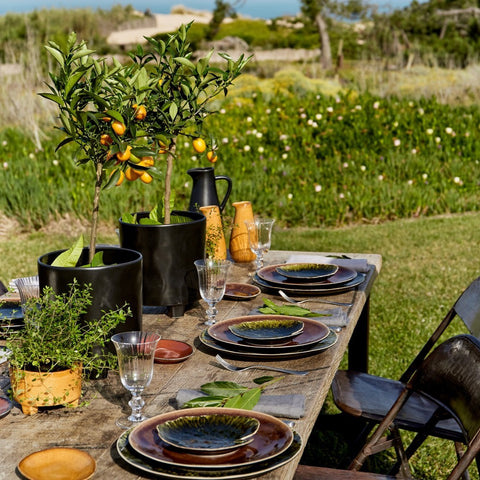 Riviera Hydrangea Leaf Plate 22cm